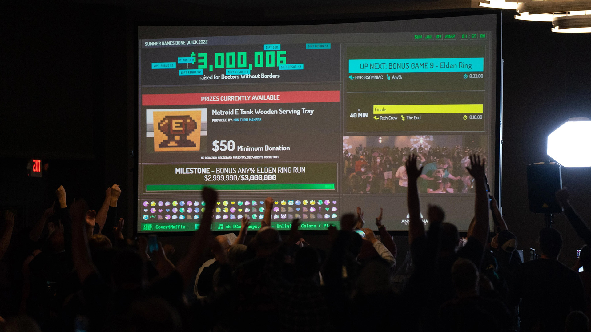 Les Jeux d’été se déroulent rapidement en 2022, 3,01 millions de dollars sont récoltés pour des œuvres de charité