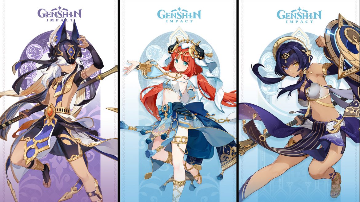 Genshin Impact, de nouveaux personnages Candace, Nilou et Cyno dévoilés