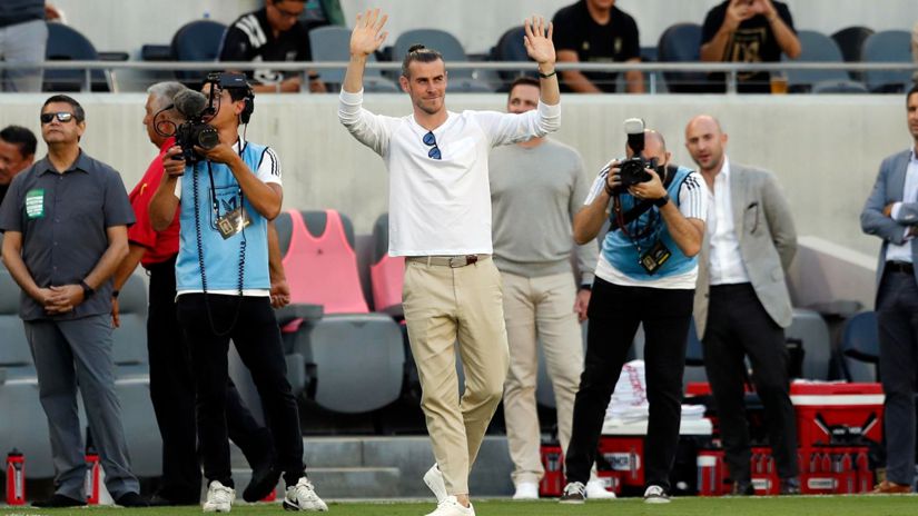Et il a fêté une victoire : Gareth Bale était spectateur de la victoire du Los Angeles FC sur le Galaxy.